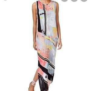 Rachel Roy Watercolor Asymmetrical Dress
